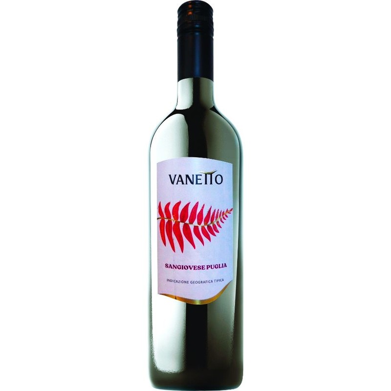 Wino Sangiovese Puglia czerwone wytrawne  Vanetto 750 ml