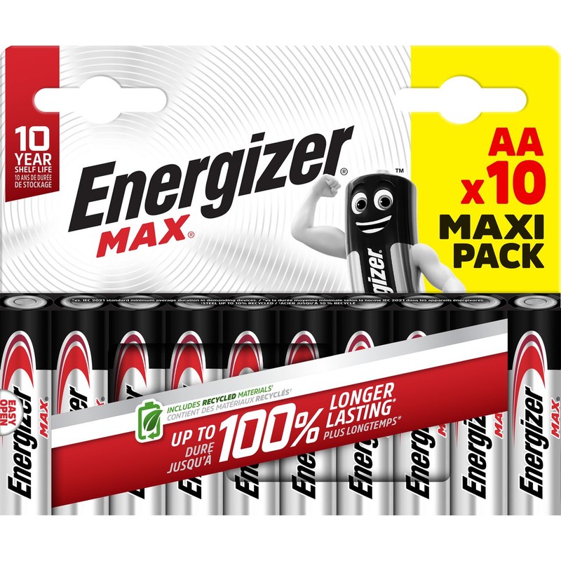 Baterie MAX AA E91 R6 Energizer 10 sztuk
