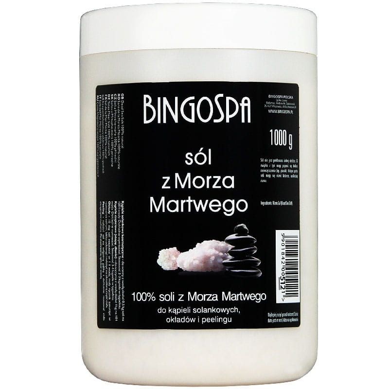 Sól do kąpieli 100% z Morza Martwego BINGOSPA 1000 g
