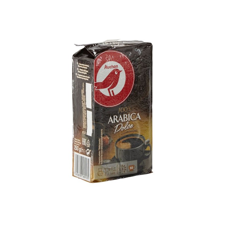 Kawa mielona Arabica Dolce intensywność 5  Auchan 250 g