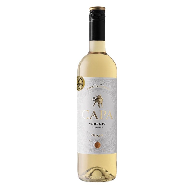 Wino hiszpańskie białe półwytrawne VDT Castilla alk. 12,5% obj. Capa Verdejo  750 ml