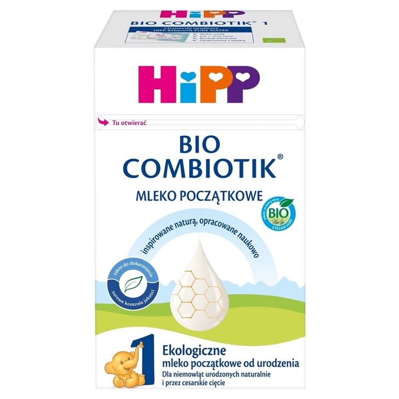 BIO Ekologiczne mleko początkowe 1 Combiotik HIPP 550 g