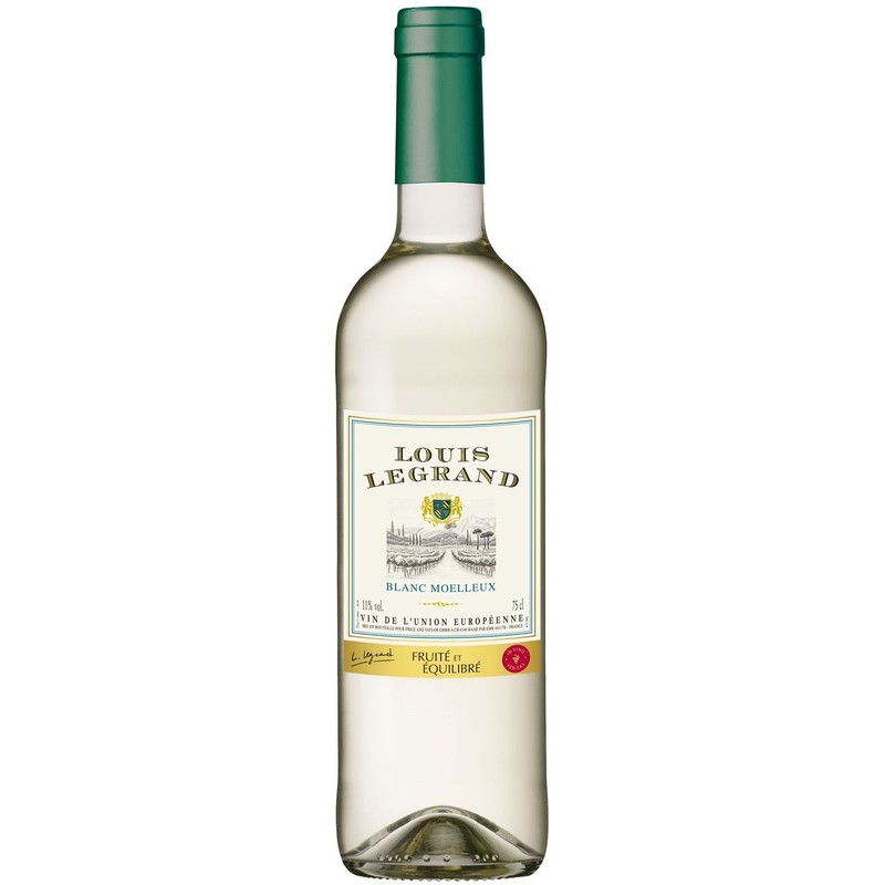 Wino białe półsłodkie Louis Legrand 750 ml