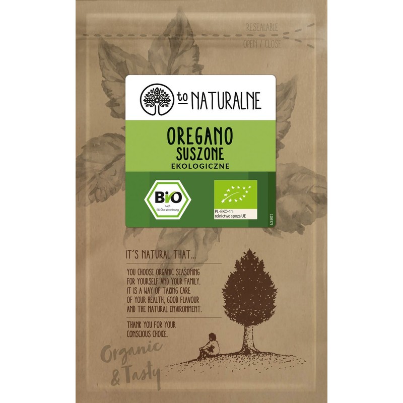 BIO Ekologiczne oregano suszone To Naturalne 7 g