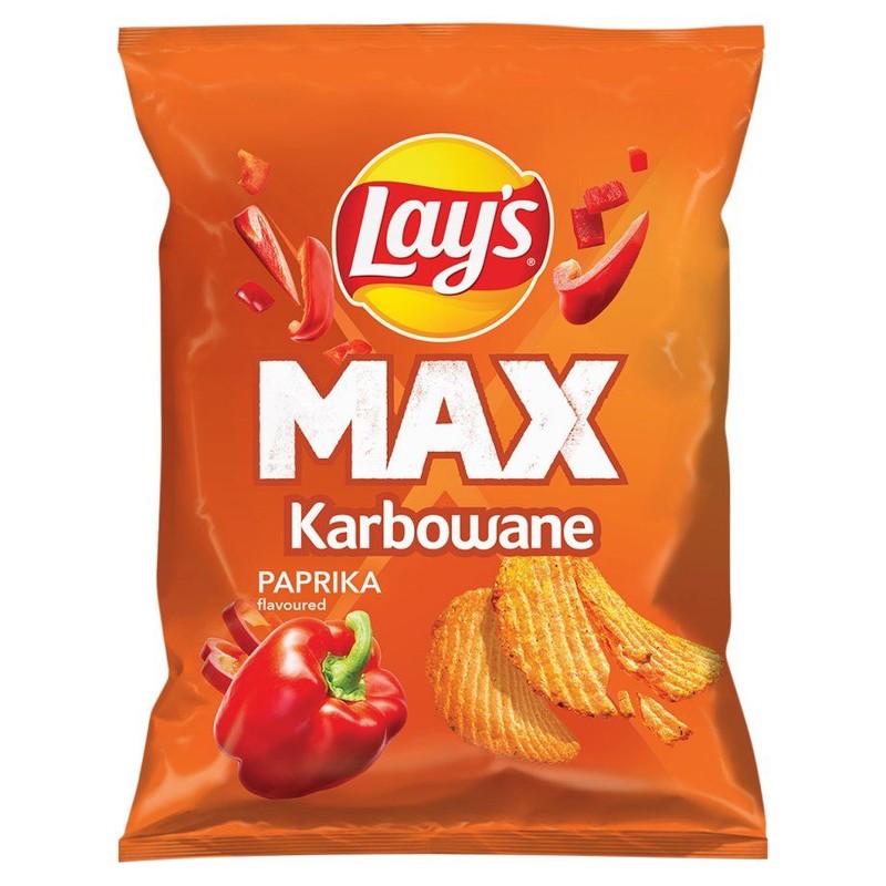 Chipsy ziemniaczane karbowane o smaku papryki Lay's 40 g