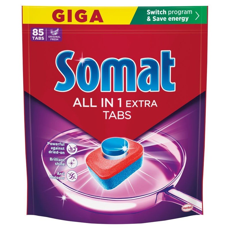 Tabletki do zmywarki All in 1 Extra    Somat 85 tabletek