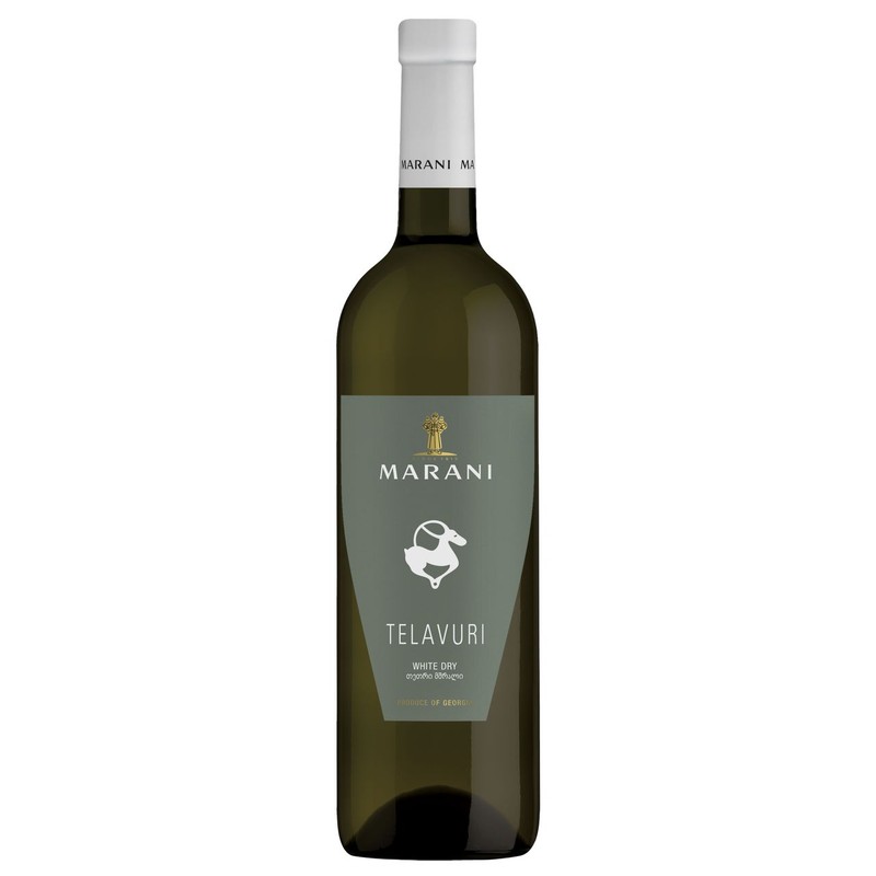 Wino gruzińskie białe wytrawne Telavuri alk. 12,5% obj, Marani 750 ml
