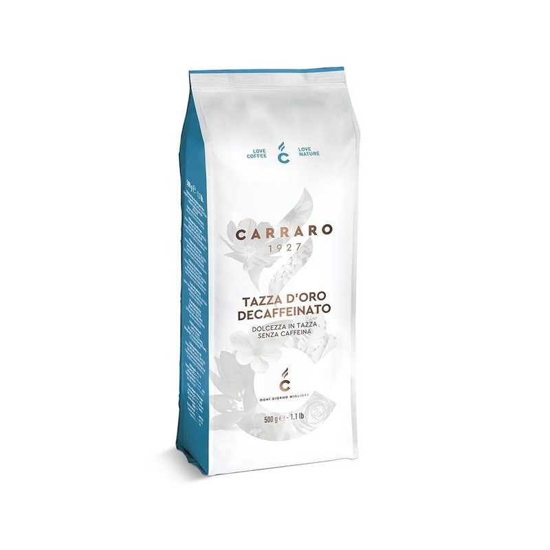 Kawa ziarnista bezkofeinowa Tazza d'Oro  Carraro 500 g
