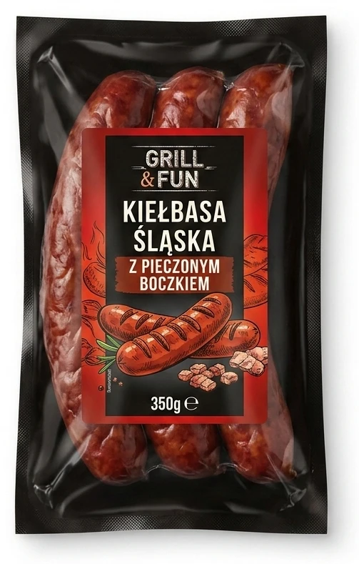 GRILL&FUN Kiełbasa śląska z pieczonym boczkiem