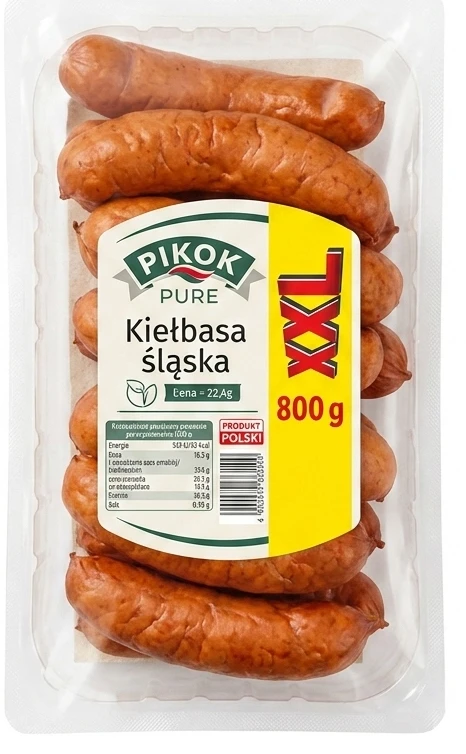 PIKOK PURE Kiełbasa śląska, XXL