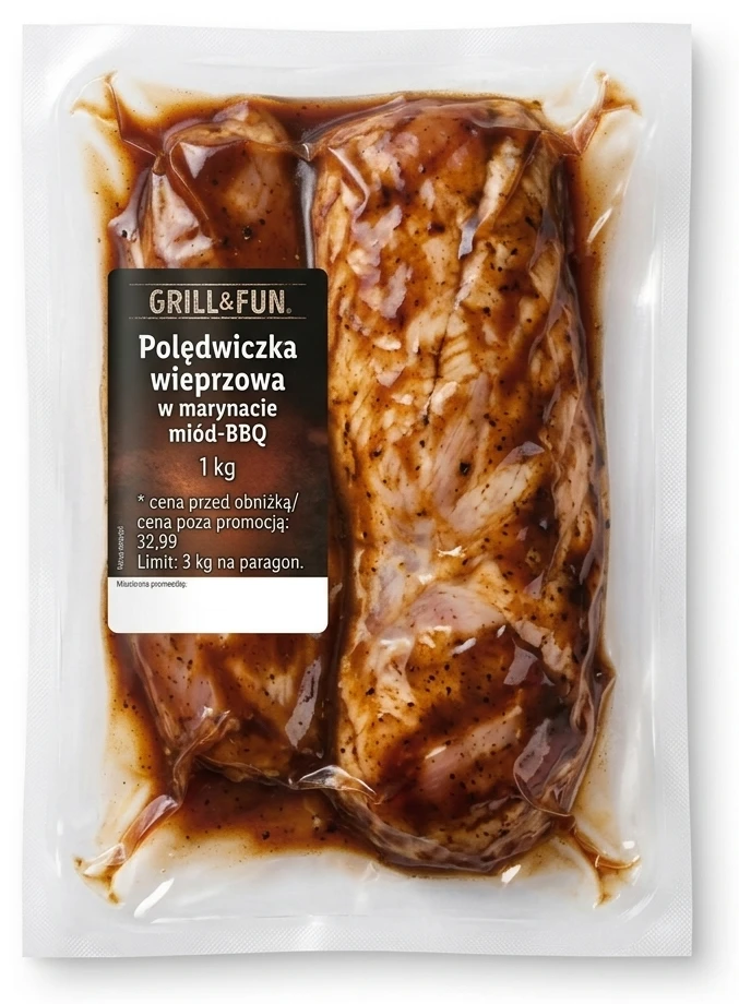 GRILL&FUN Polędwiczka wieprzowa w marynacie miód-BBQ