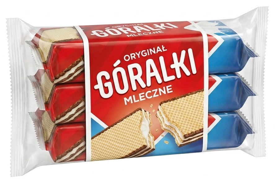 Góralki Wafelki mleczne, 5-pak