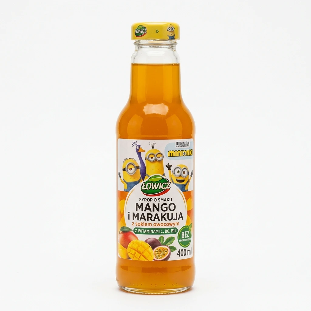Syrop mango marakuja Minionki Łowicz 400ml