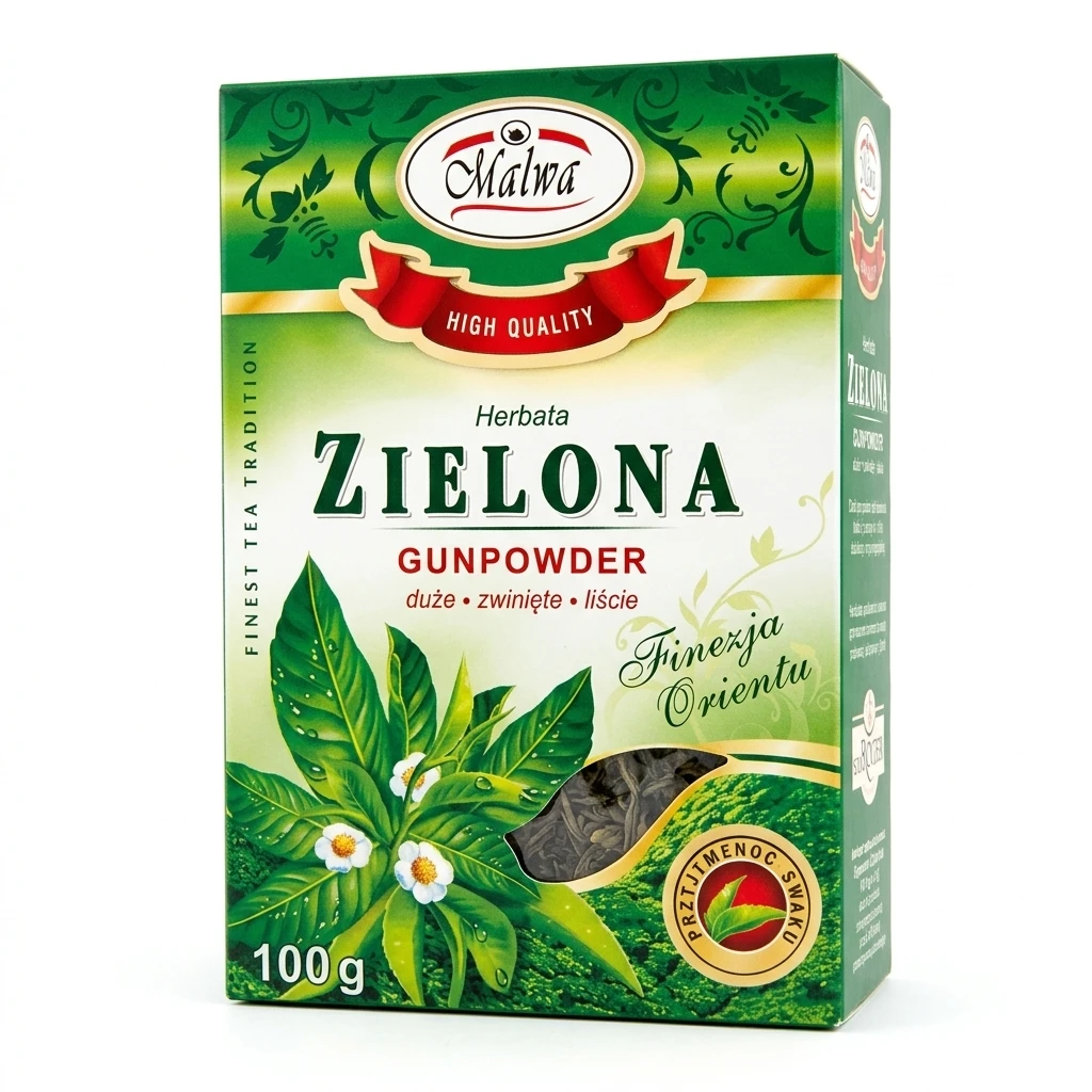 Herbata zielona Gunpowder Malwa 100g