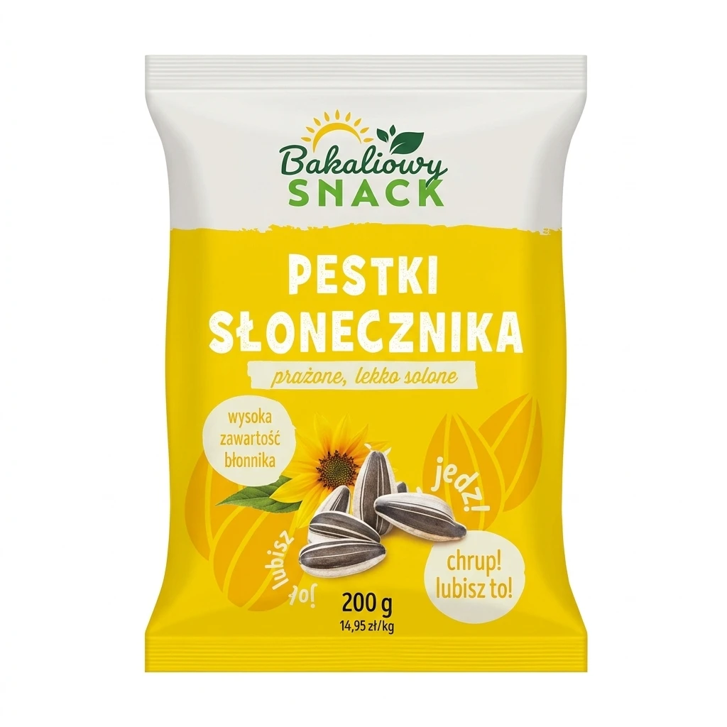 Słonecznik prażony łuskany Bakaliowy Snack 200g