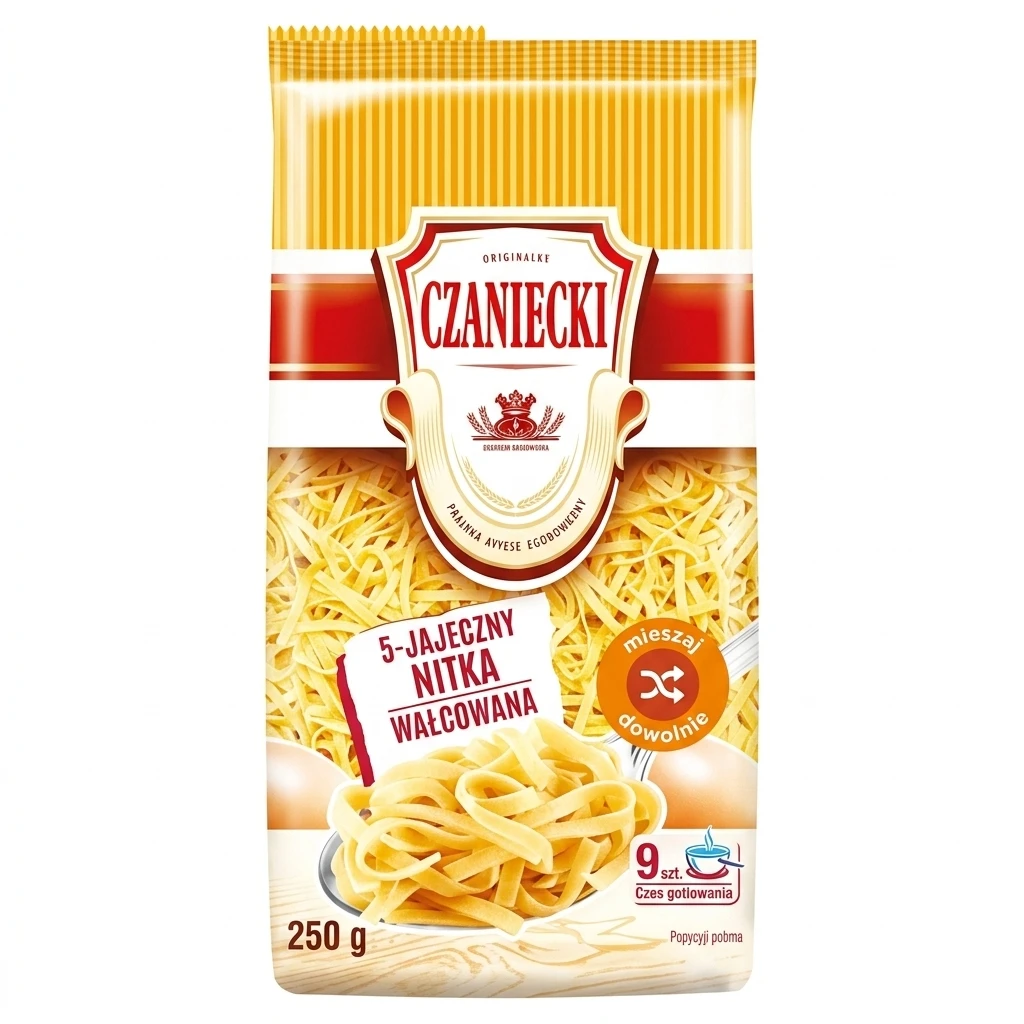 Makaron 5 jaj. nitka Czaniecki 250g