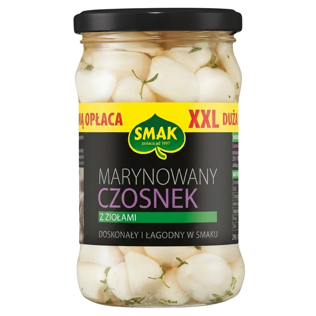 Czosnek marynowany z ziołami Smak 290/180g