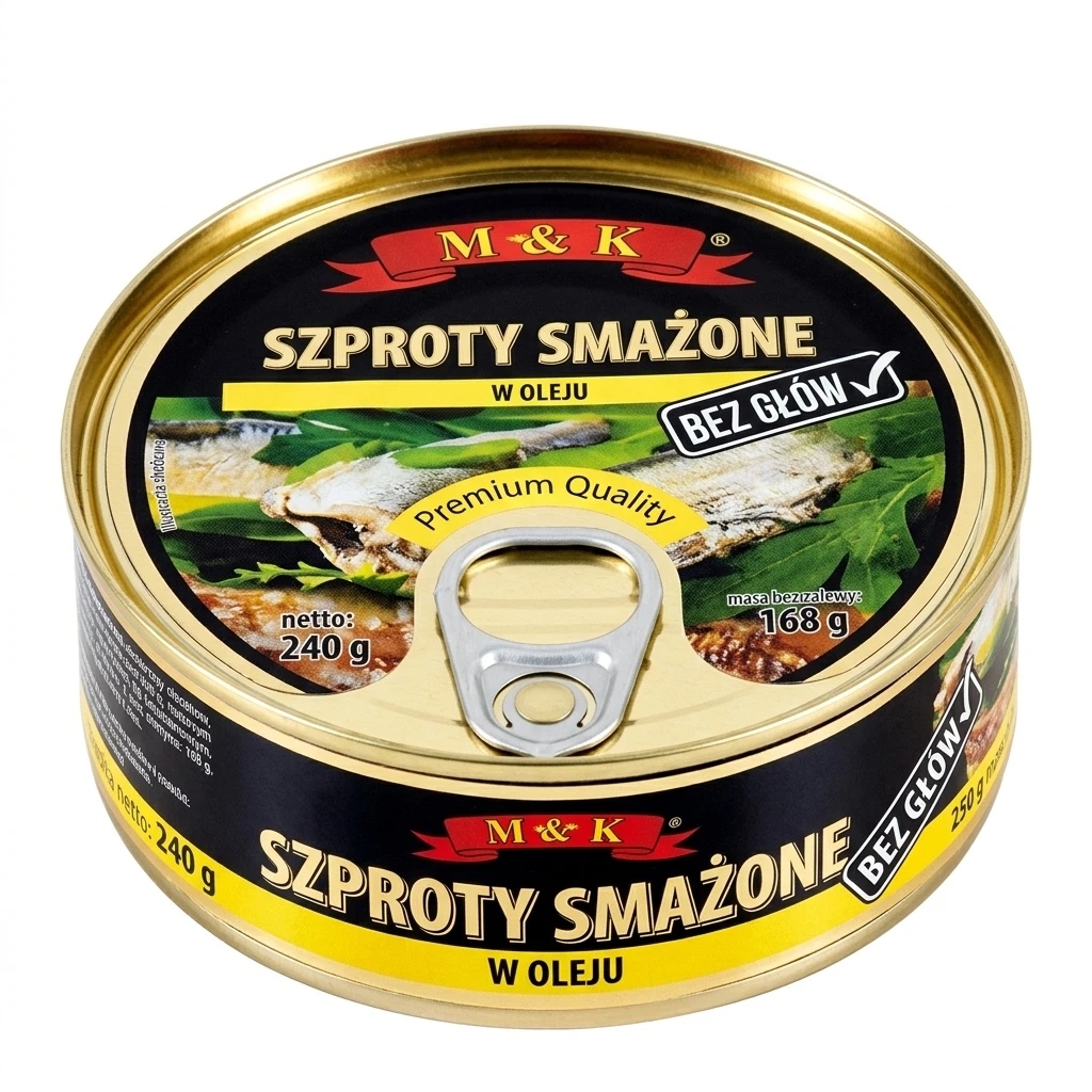 Szproty smażone Konshurt 240/168g mix
