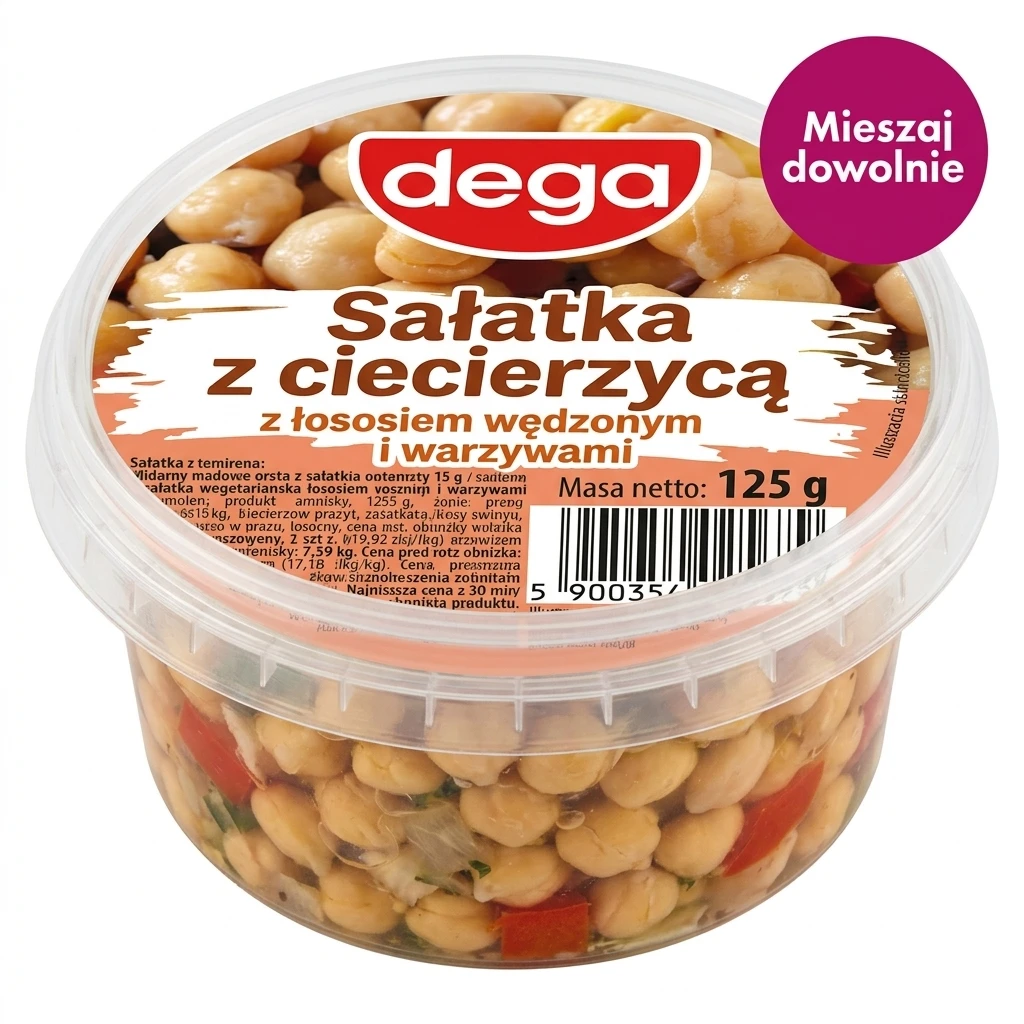 Sałatka z ciecierzycą Dega 125g mix