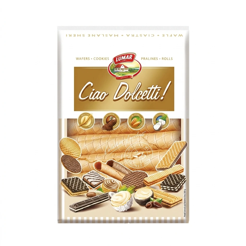 Rurki waflowe suche Lumar 350g