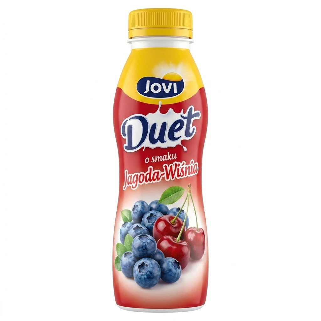 Napój jogurt. jagoda wiśnia Jovi Duet 350g
