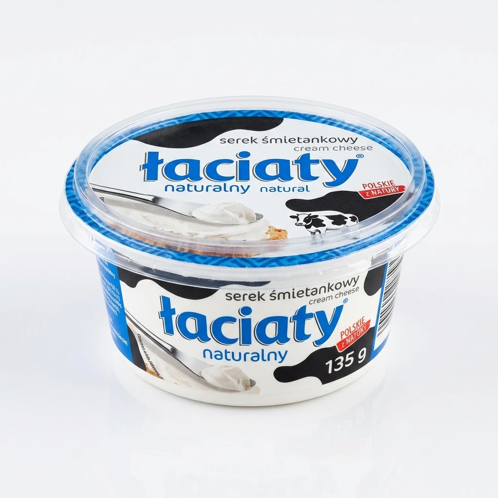 Serek śmietankowy naturalny Łaciaty 135g