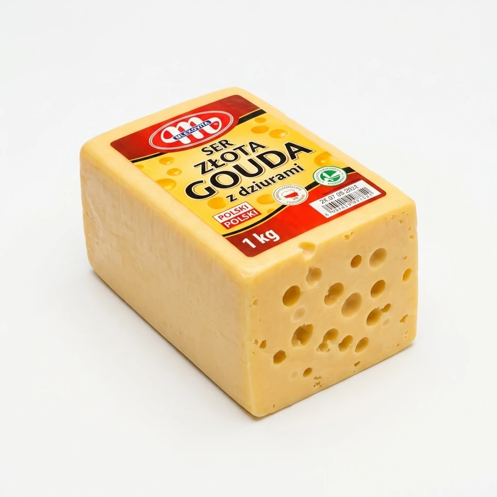Ser Złota Gouda z dziurami Mlekovita kg