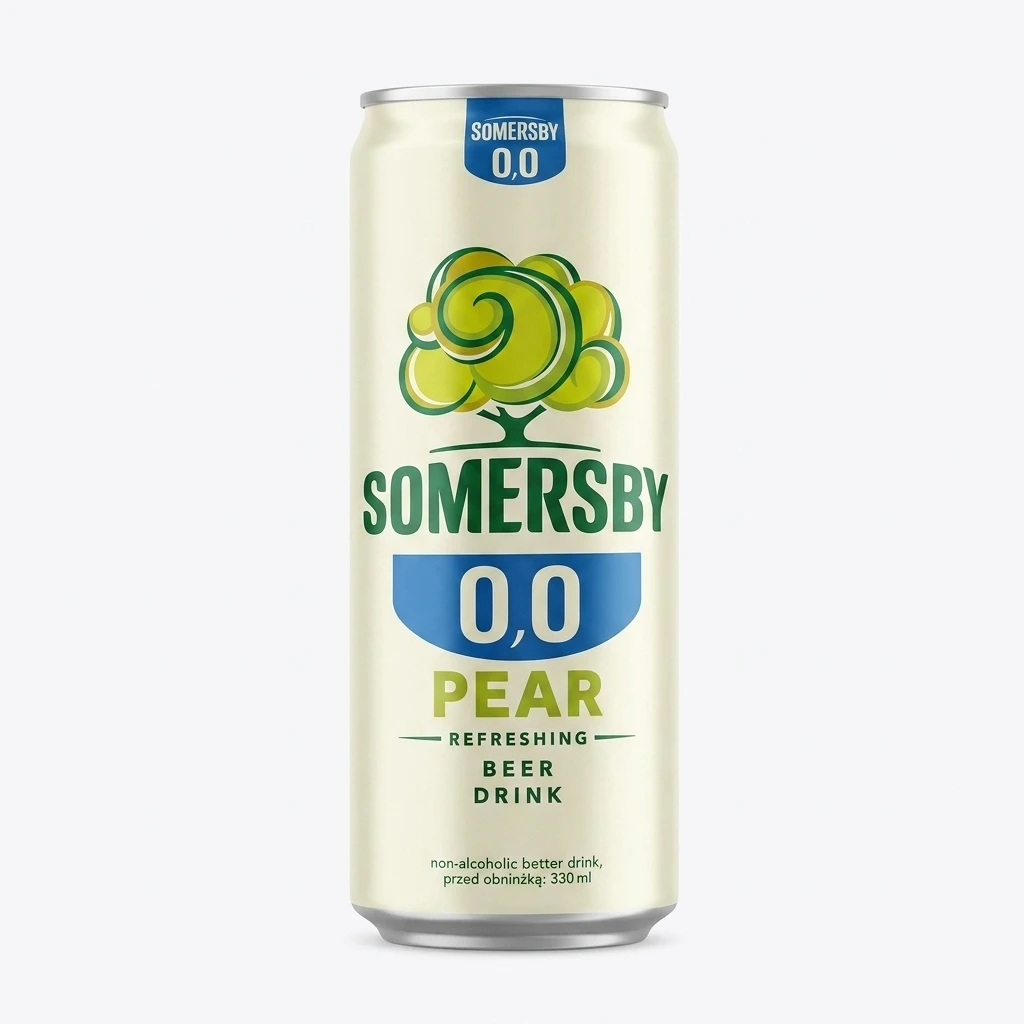 Napój piwny Somersby pear 330ml 0% puszka