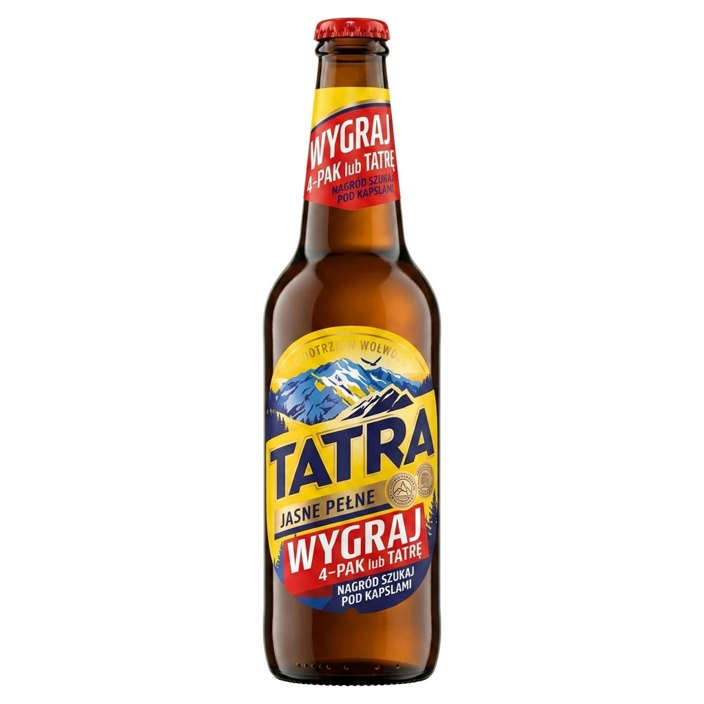 Piwo Tatra jasne pełne 0,5l 6% but. zw.