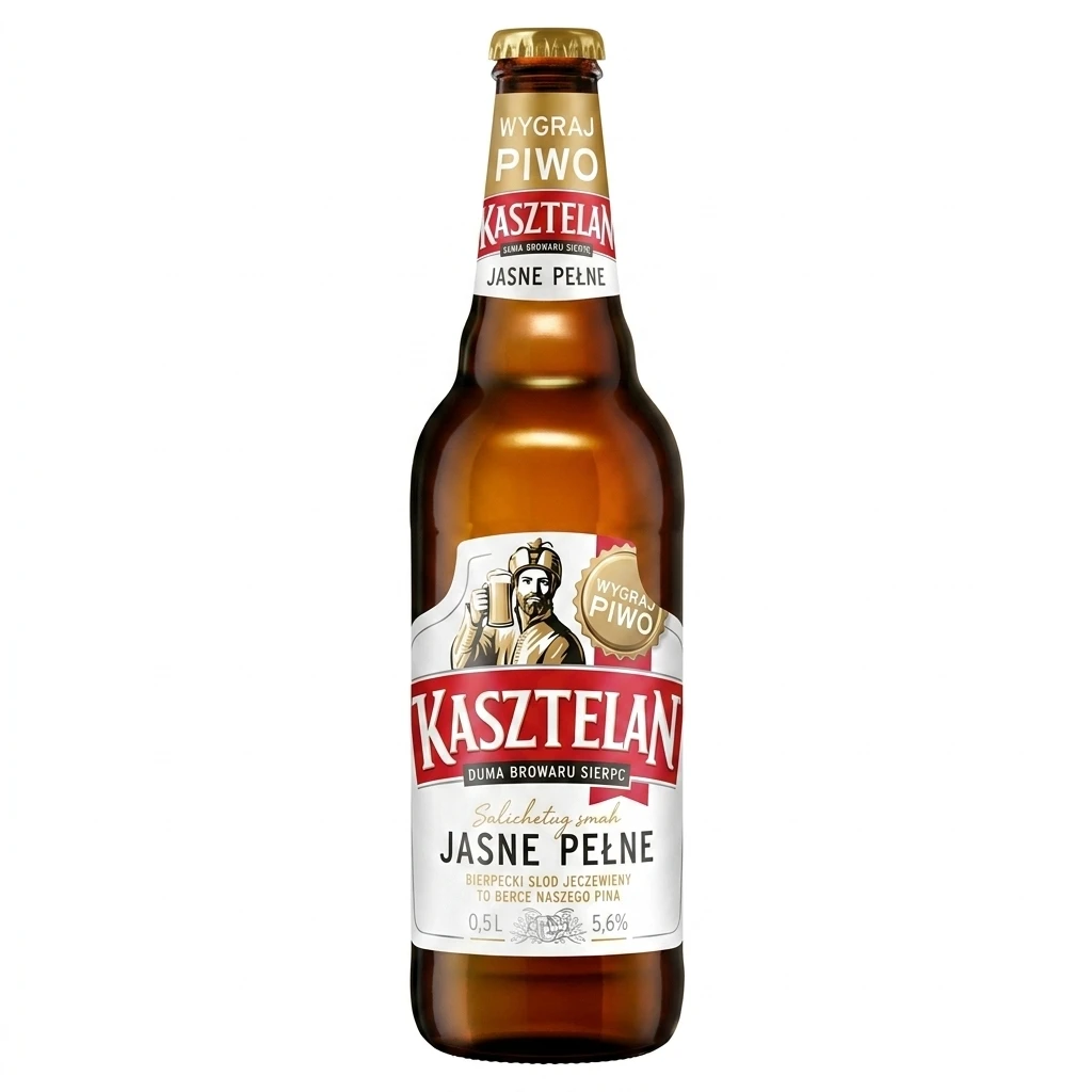 Piwo Kasztelan jasne pełne 0,5l 5,6% but. zw.