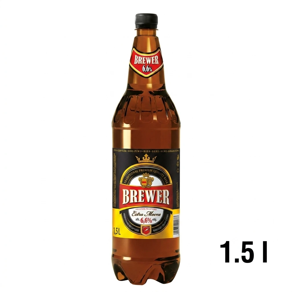 Piwo Brewer extra mocne 1,5l 6,6% pet