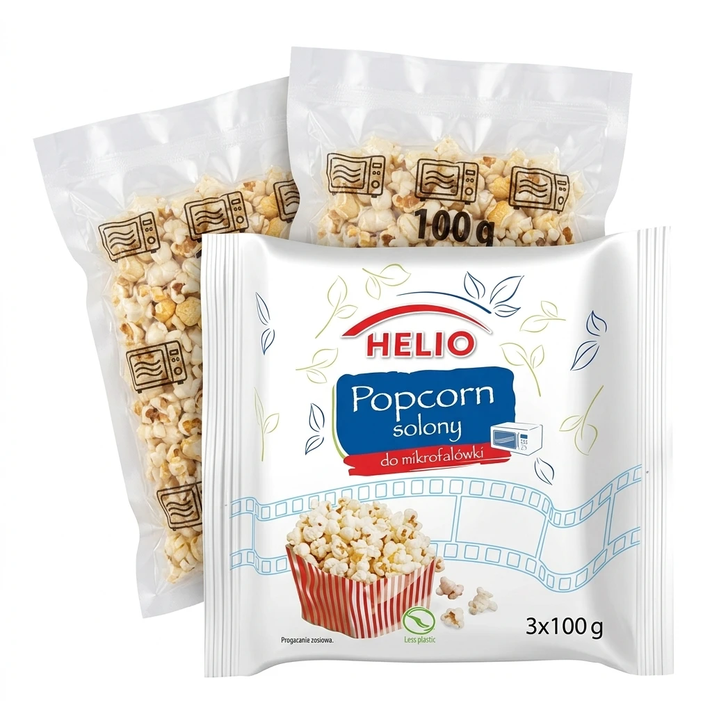 Popcorn do mikrofali solony Helio 3x100g