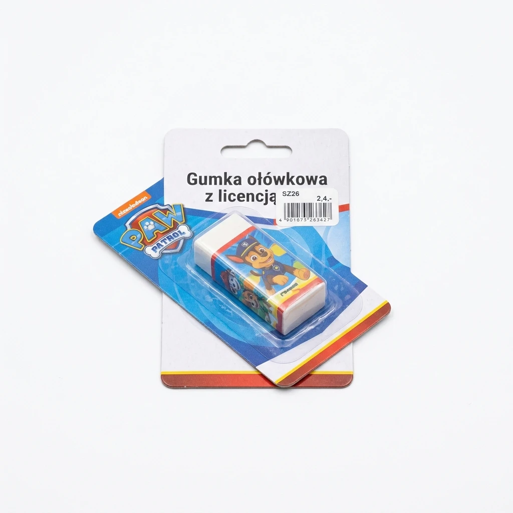 Gumka ołówkowa z licencją SZ26