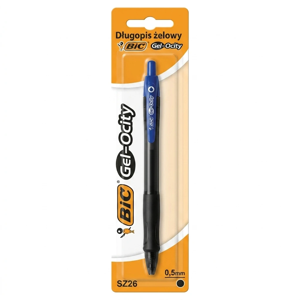 Długopis żelowy czarny Gel-Ocity Bic 0,5mm SZ26