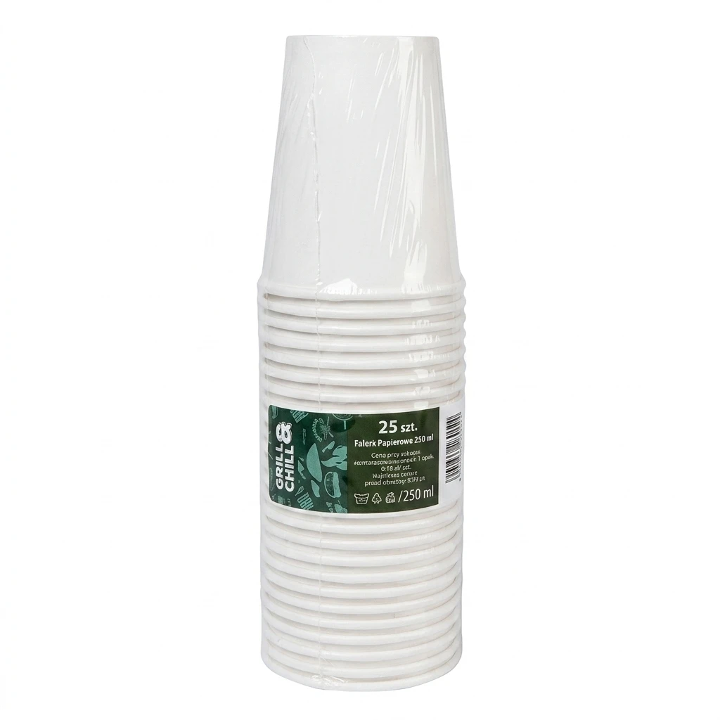 Kubki papierowe jednorazowe Grill&Chill 25x250ml