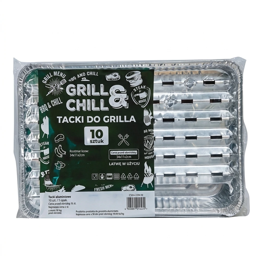 Tacki aluminiowe Grill&Chill 10szt