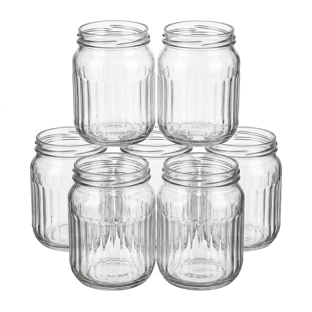 Komplet słoików bez nakrętek 8x320ml