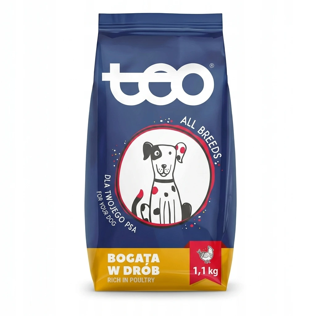 Karma dla psa sucha bogata w drób Teo 1,1kg