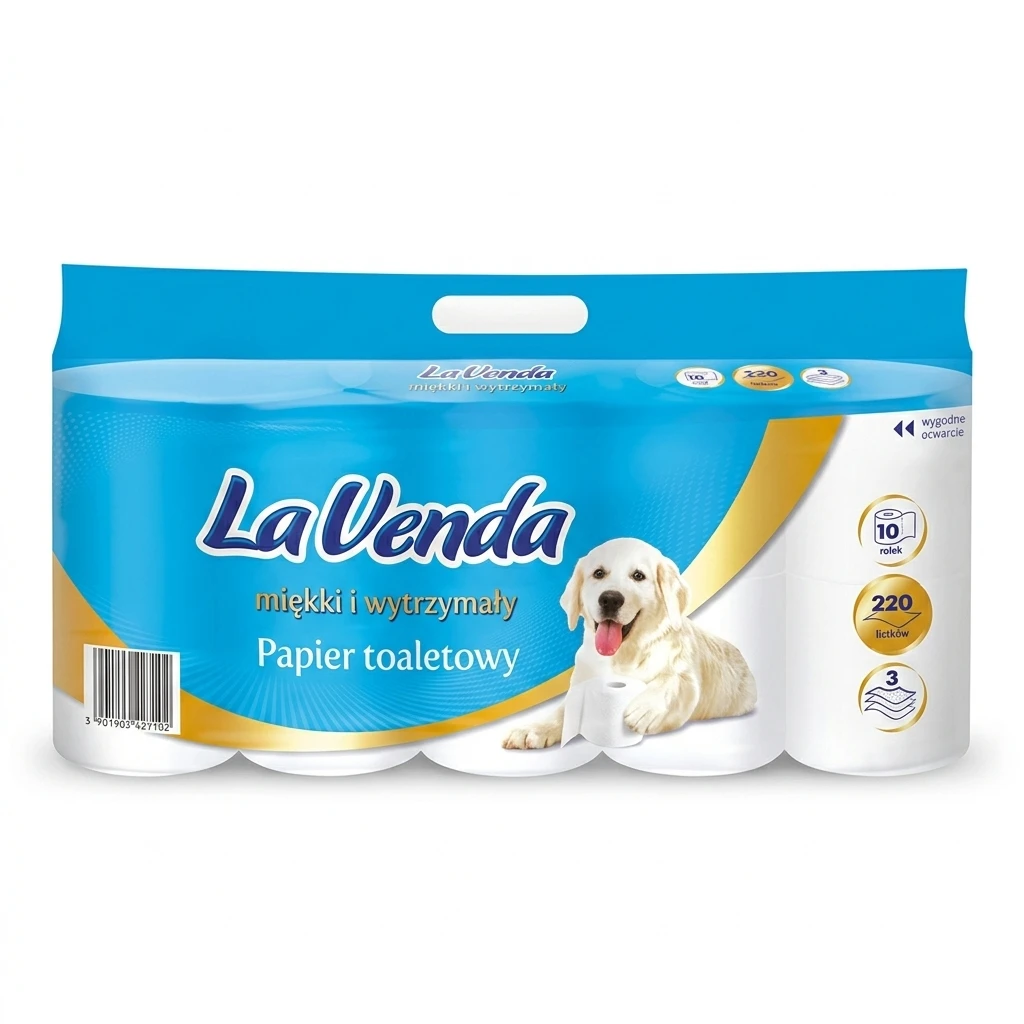 Papier toalet. mię/wytrz Lavenda A10x220l 3w 28,6m