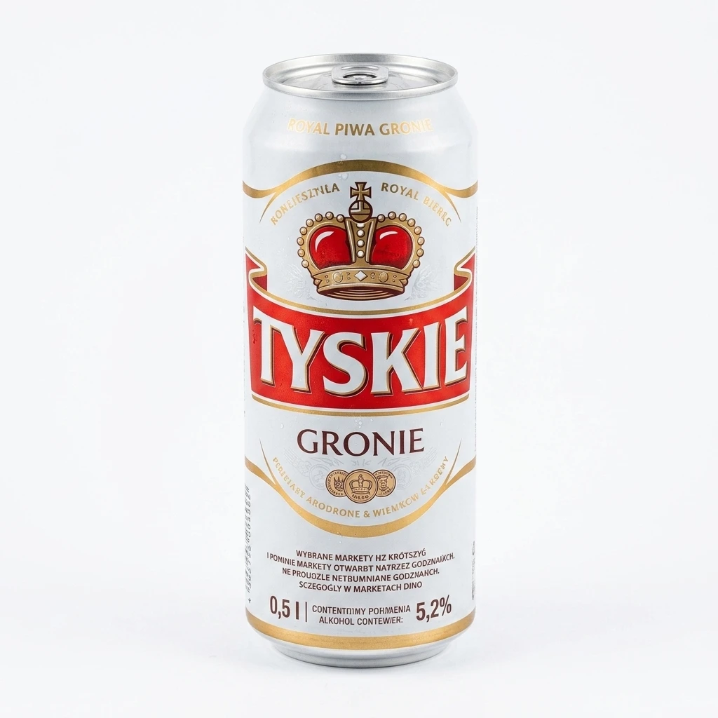 Piwo Tyskie gronie 0,5l 5,2% puszka