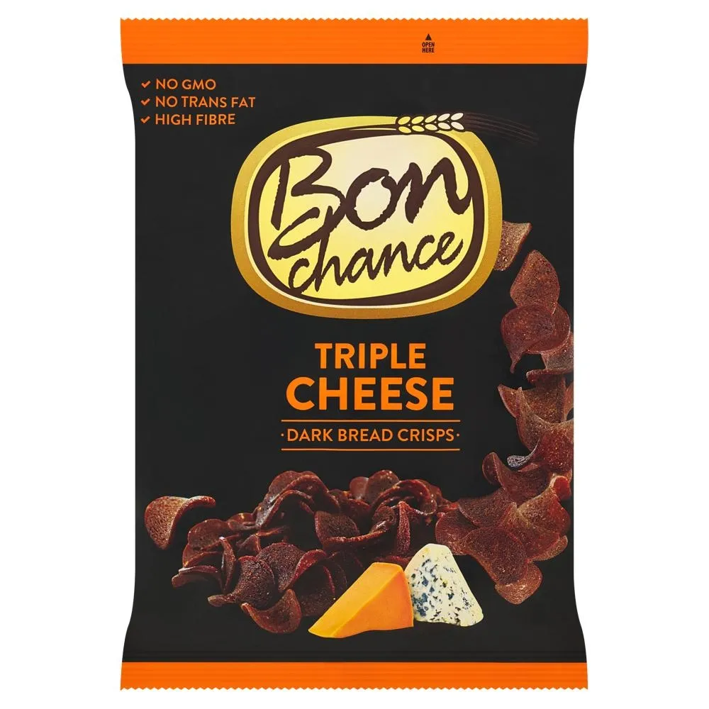 Bon Chance Przekąski chlebowe żytnio-pszenne o smaku sera 120 g
