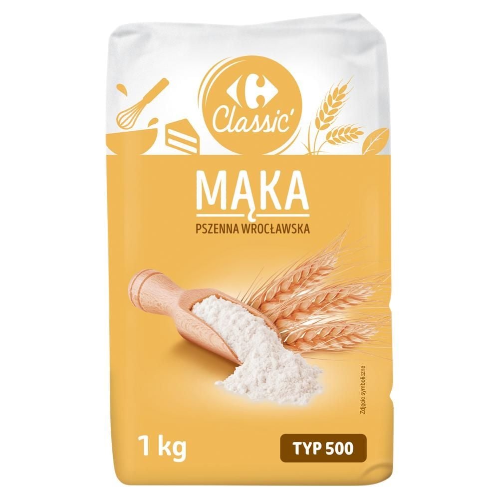 Carrefour Classic Mąka pszenna wrocławska typ 500 1 kg