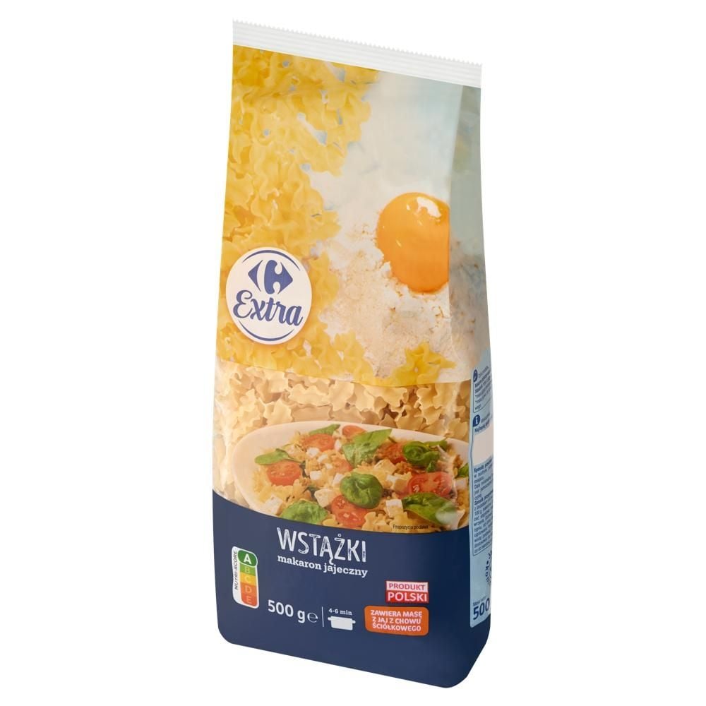 Carrefour Extra Makaron jajeczny wstążki 500 g