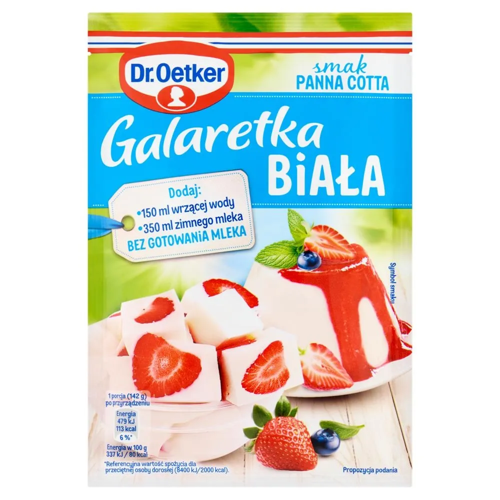 Dr. Oetker Galaretka biała smak panna cotta 70 g