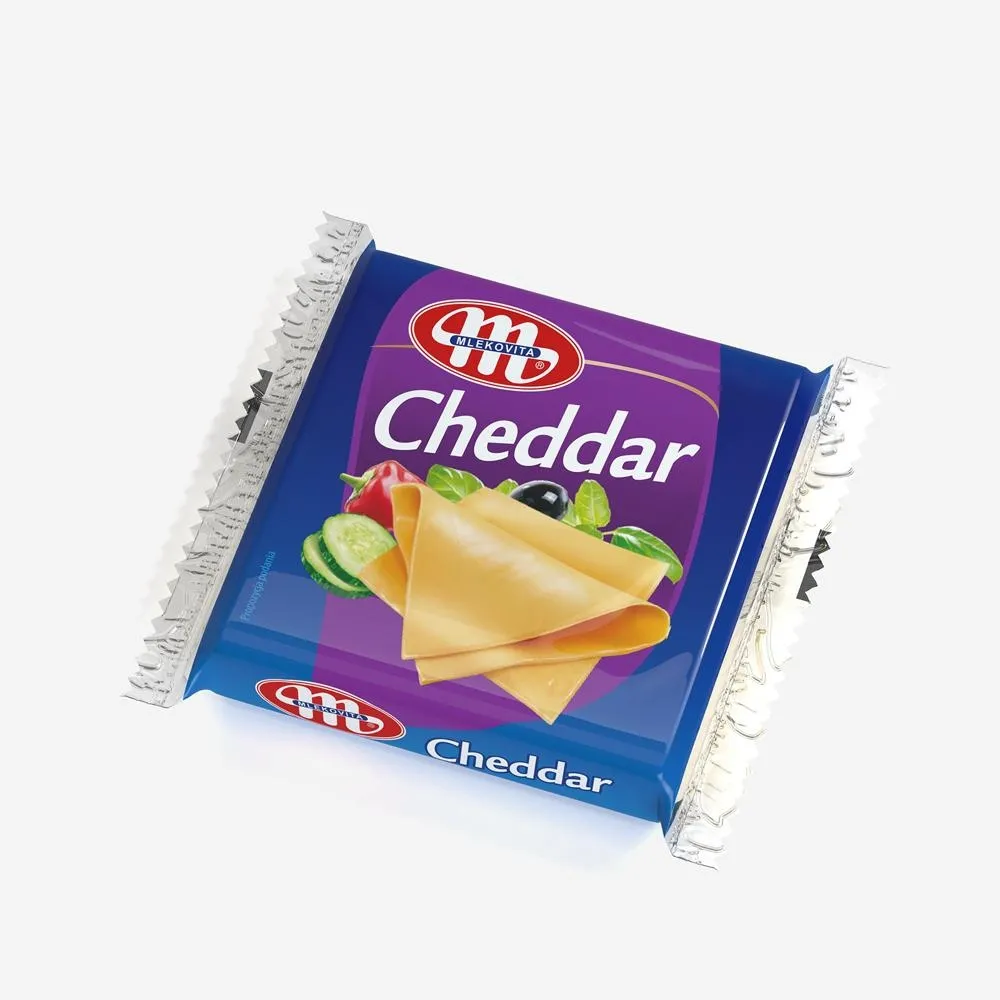 Mlekovita Ser topiony Cheddar w plastrach 130g