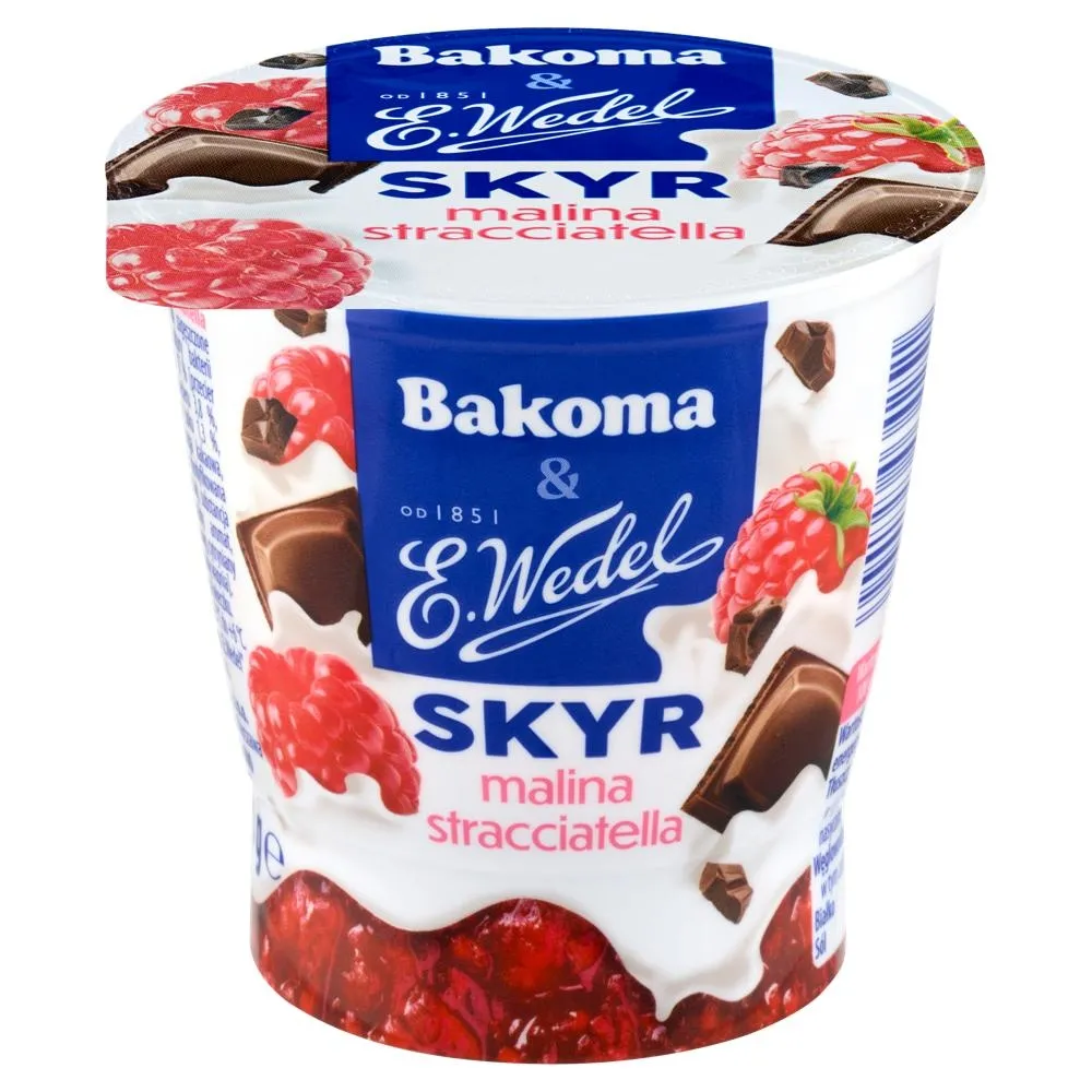 Bakoma & E. Wedel Skyr malina stracciatella 150 g