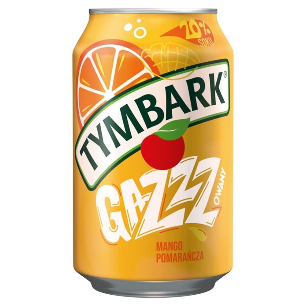 Tymbark Gazzzowany Napój gazowany mango pomarańcza 330 ml