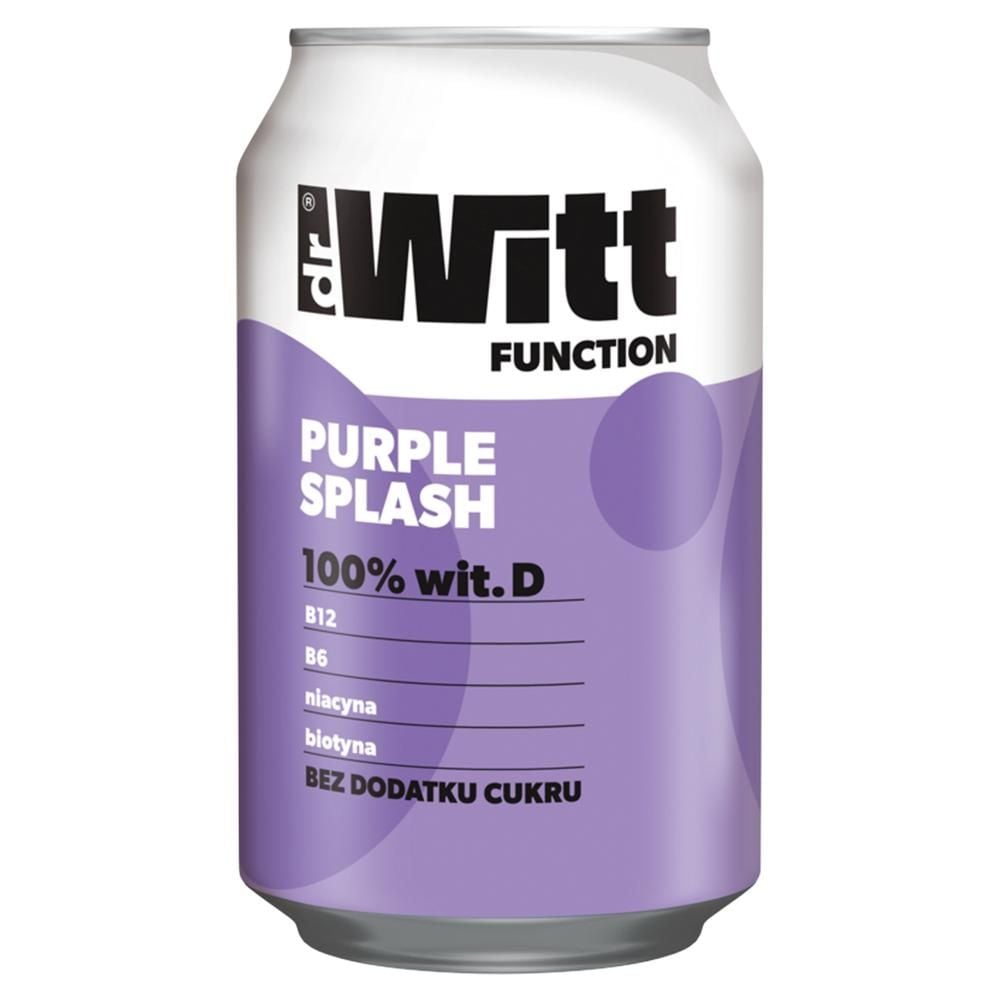 Dr Witt Function Purple Splash Gazowany napój owocowy o smaku gruszki i lawendy 330 ml