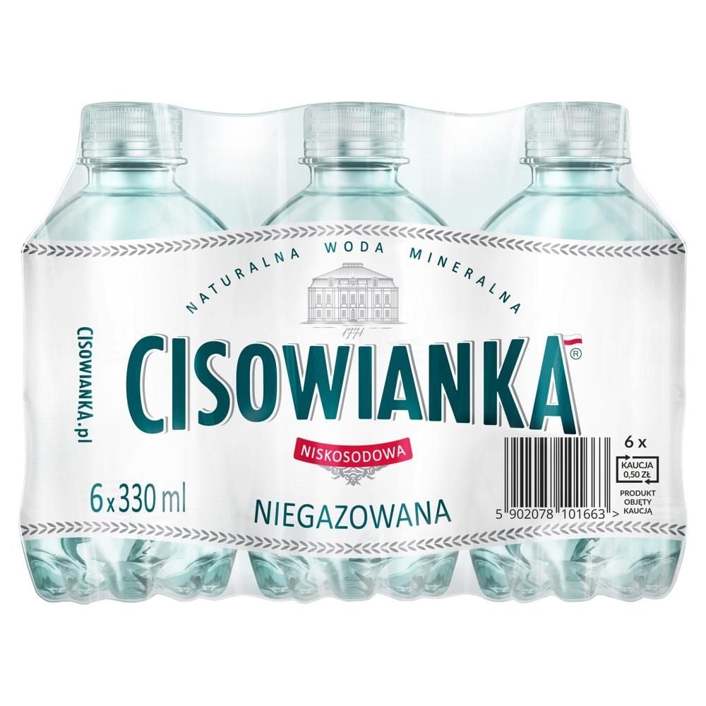 Cisowianka Naturalna woda mineralna niegazowana niskosodowa 6 x 330 ml