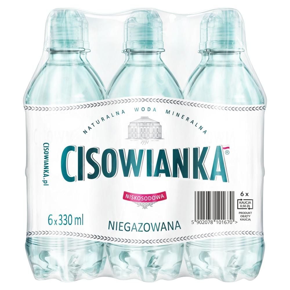 Cisowianka Naturalna woda mineralna niegazowana niskosodowa 6 x 330 ml